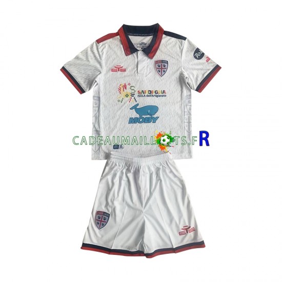 Cagliari Maillot avec flocage Extérieur 2023-2024 ,Tenue Enfant MC