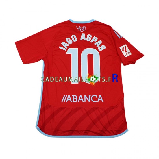 Celta de Vigo Maillot avec flocage Iago Aspas 10 Extérieur 2023-2024 ,Homme MC