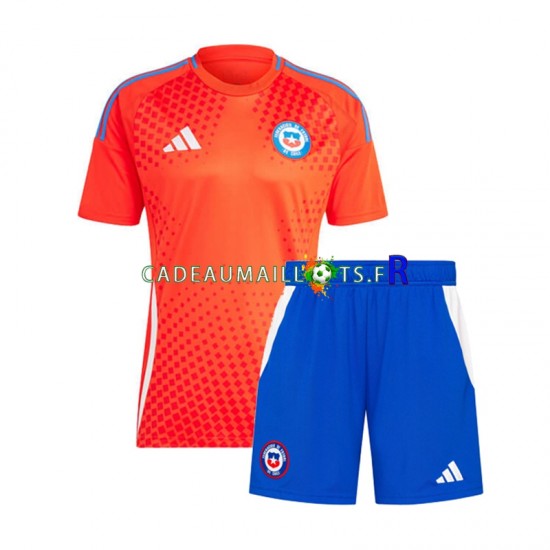 Chili Maillot avec flocage Copa America Extérieur 2024 ,Tenue Enfant MC