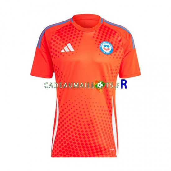 Chili Maillot avec flocage Copa America Domicile 2024 ,Homme MC