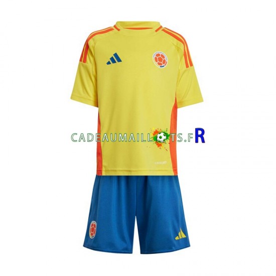 Colombie Maillot avec flocage Copa America Domicile 2024 ,Tenue Enfant MC