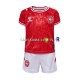 Danemark Maillot avec flocage Domicile Euro 2024 ,Tenue Enfant MC