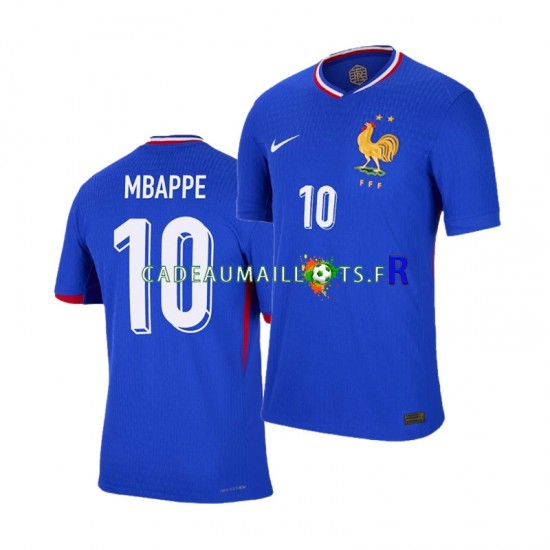 France Maillot avec flocage Mbappé 10 Domicile Euro 2024 ,Homme MC