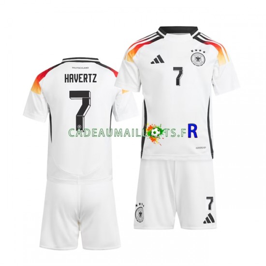 Allemagne Maillot avec flocage Havertz 7 Domicile Euro 2024 ,Tenue Enfant MC