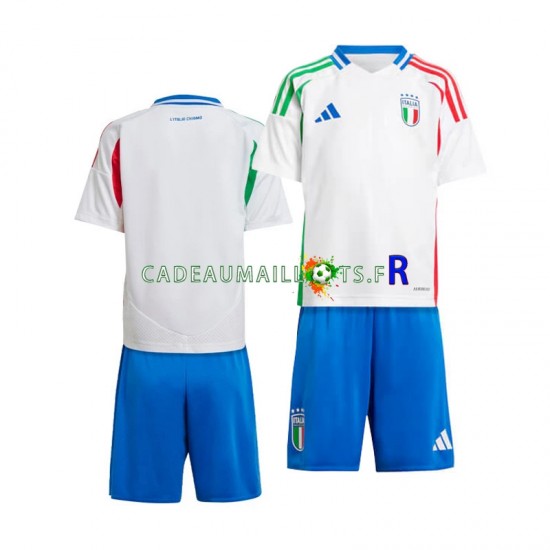 Italie Maillot avec flocage Extérieur Euro 2024 ,Tenue Enfant MC