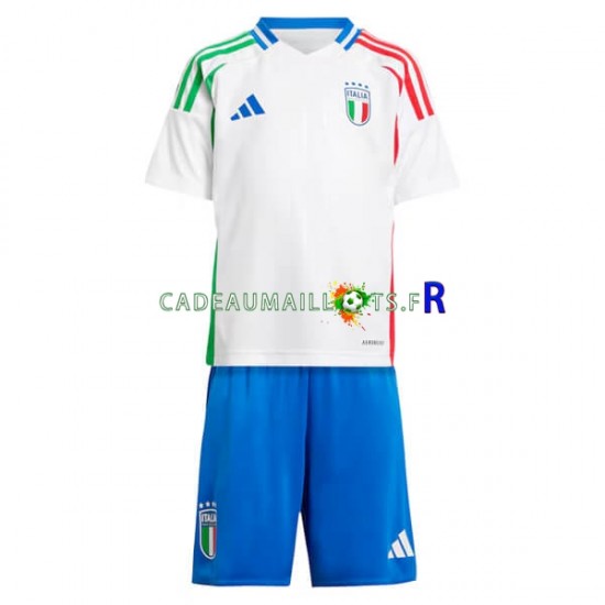 Italie Maillot avec flocage Extérieur Euro 2024 ,Tenue Enfant MC