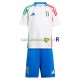 Italie Maillot avec flocage Extérieur Euro 2024 ,Tenue Enfant MC