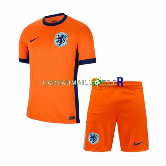 Pays-Bas Maillot avec flocage Domicile Euro 2024 ,Tenue Enfant MC