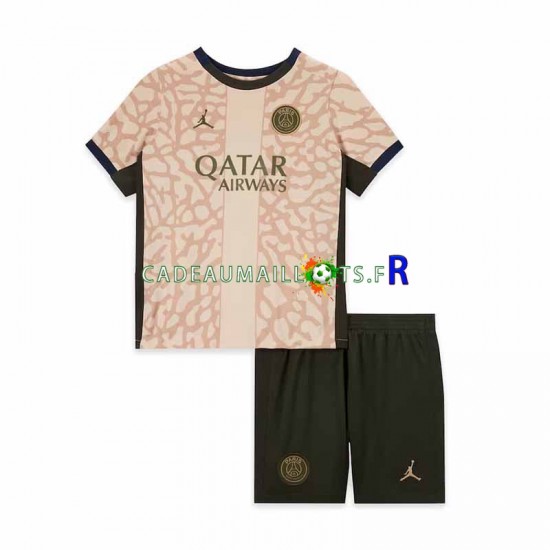 Paris Saint-Germain Maillot avec flocage 4ème 2023-2024 ,Tenue Enfant MC