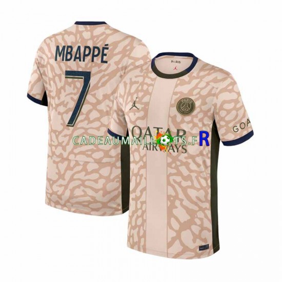 Paris Saint-Germain Maillot avec flocage Mbappé 7 4ème 2023-2024 ,Homme MC