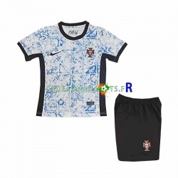 Portugal Maillot avec flocage Extérieur Euro 2024 ,Tenue Enfant MC
