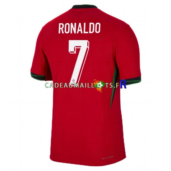 Portugal Maillot avec flocage Cristiano Ronaldo 7 Domicile Euro 2024 ,Homme MC