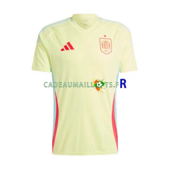 Espagne Maillot avec flocage Extérieur Euro 2024 ,Homme MC