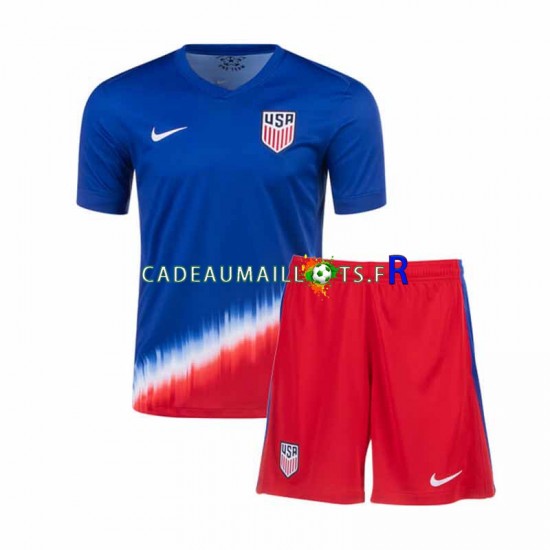 États-Unis Maillot avec flocage Extérieur 2024 ,Tenue Enfant MC