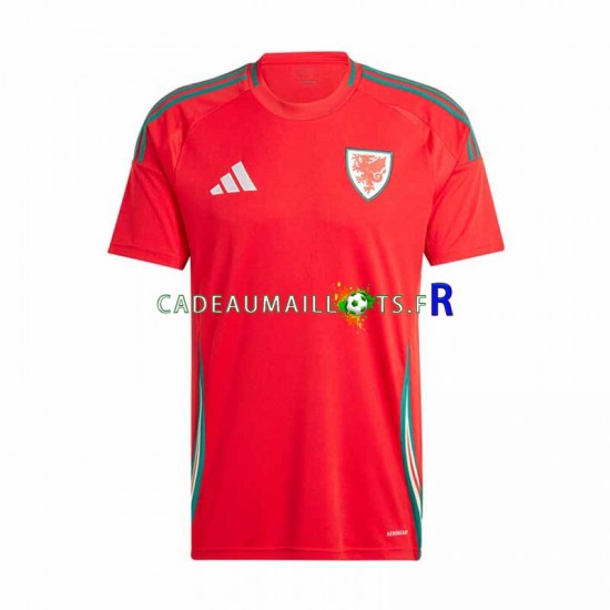 Pays de Galles Maillot avec flocage Domicile 2024 ,Homme MC