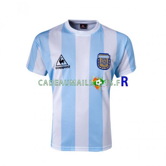 Argentine Maillot avec flocage Rétro Domicile 1986 ,Homme MC