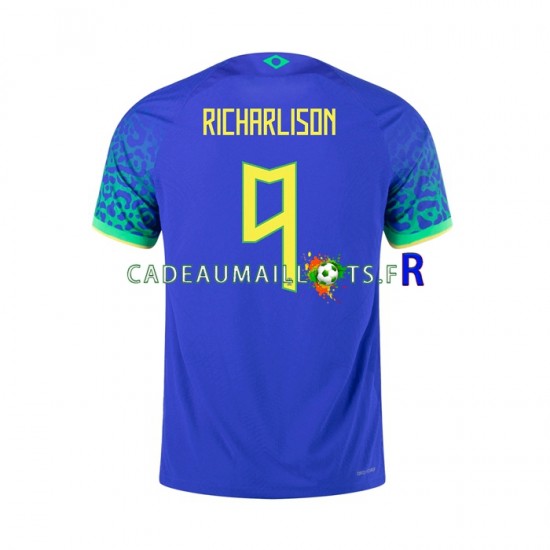 Brésil Maillot avec flocage RICHARLISON 9 Extérieur 2022 ,Homme MC