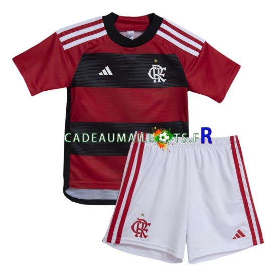 CR Flamengo Maillot avec flocage Domicile 2023-2024 ,Tenue Enfant MC