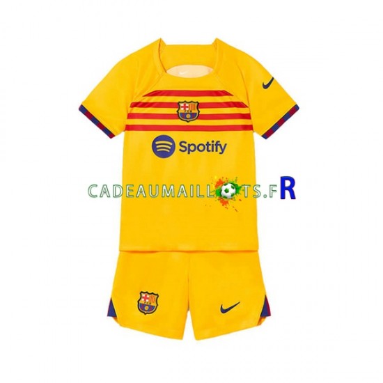 FC Barcelone Maillot avec flocage 4ème 2022-2023 ,Tenue Enfant MC