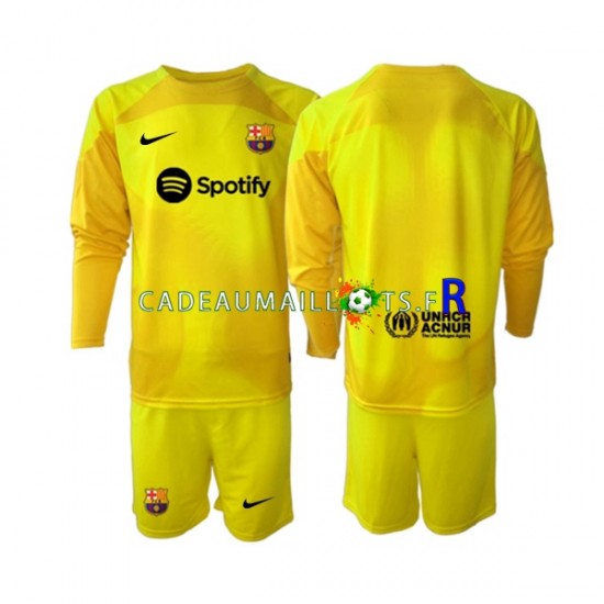 FC Barcelone Maillot avec flocage Gardien 4ème 2022-2023 ,Tenue Enfant ML