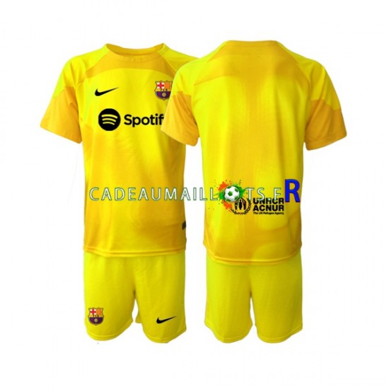 FC Barcelone Maillot avec flocage Gardien 4ème 2022-2023 ,Tenue Enfant MC