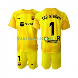 FC Barcelone Maillot avec flocage Ter Stegen 1 Gardien 4ème 2022-2023 ,Tenue Enfant MC FC Barcelone Maillot avec flocage Ter Stegen 1 Gardien 4ème 2022-2023 ,Tenue Enfant MC