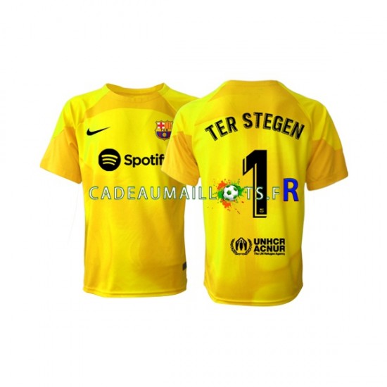 FC Barcelone Maillot avec flocage Ter Stegen 1 Gardien 4ème 2022-2023 ,Homme MC