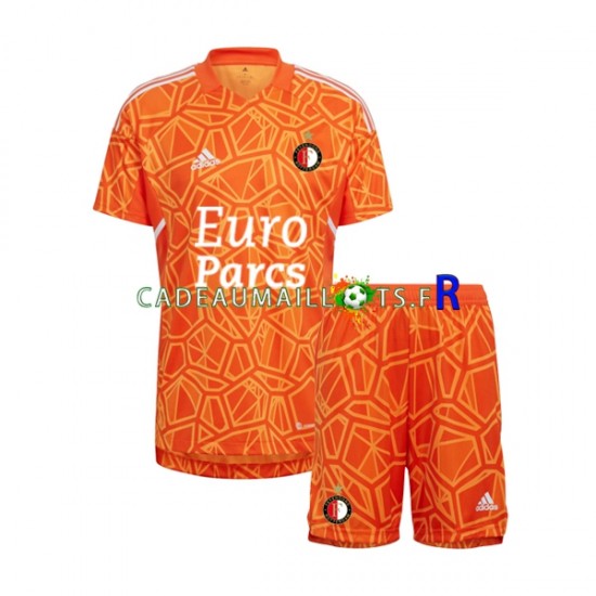 Feyenoord Rotterdam Maillot avec flocage Gardien Extérieur 2022-2023 ,Tenue Enfant MC