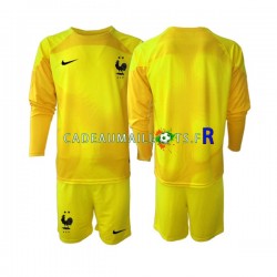 France Maillot avec flocage Gardien 3ème Coupe du Monde 2022 ,Tenue Enfant ML