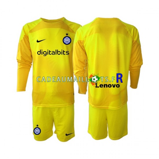 Inter Milan Maillot avec flocage Gardien Extérieur 2022-2023 ,Tenue Enfant ML