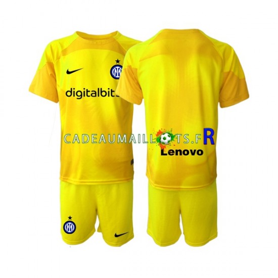 Inter Milan Maillot avec flocage Gardien Extérieur 2022-2023 ,Tenue Enfant MC