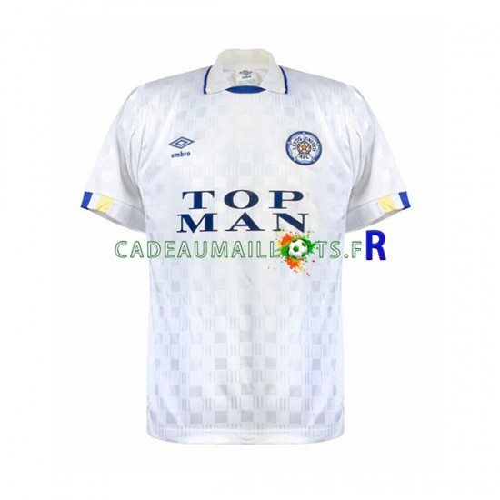 Leeds United Maillot avec flocage Rétro Domicile 1989-1990 ,Homme MC