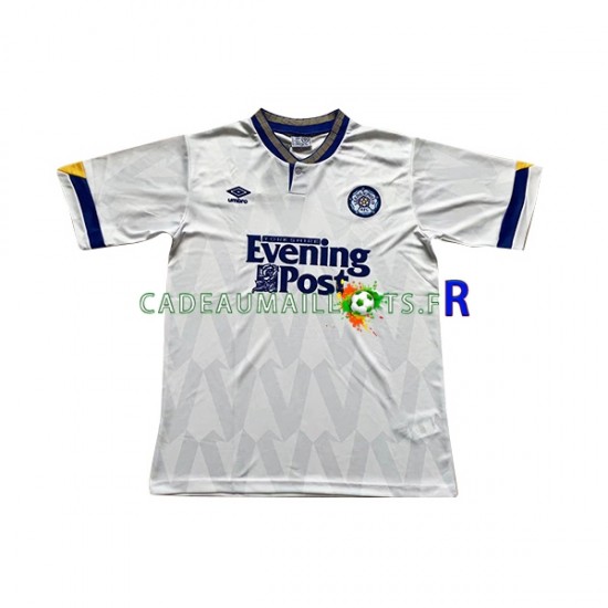 Leeds United Maillot avec flocage Rétro Domicile 1991-1992 ,Homme MC