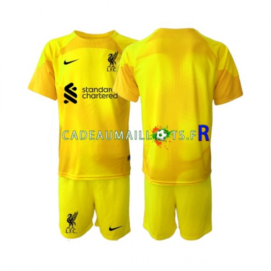 Liverpool Maillot avec flocage Gardien 4ème 2022-2023 ,Tenue Enfant MC