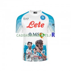 Naples Maillot avec flocage Face Game Kvaratskhelia 77 Domicile 2022-2023 ,Homme MC