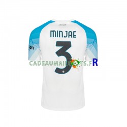 Naples Maillot avec flocage Face Game Minjae 3 Domicile 2022-2023 ,Homme MC