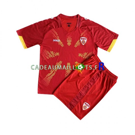 Macédoine du Nord Maillot avec flocage Domicile 2023 ,Tenue Enfant MC