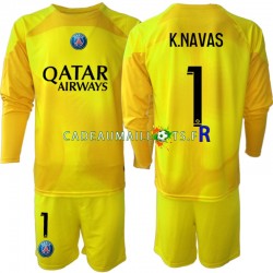 Paris Saint-Germain Maillot avec flocage K.NAVAS 1 Gardien 3ème 2022-2023 ,Tenue Enfant ML Paris Saint-Germain Maillot avec flocage K.NAVAS 1 Gardien 3ème 2022-2023 ,Tenue Enfant ML
