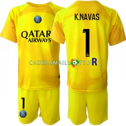 Paris Saint-Germain Maillot avec flocage K.NAVAS 1 Gardien 3ème 2022-2023 ,Tenue Enfant MC