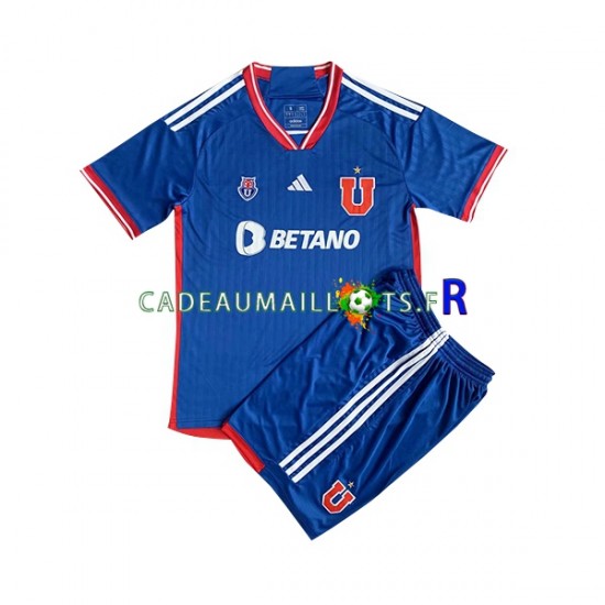 Universidad de Chile Maillot avec flocage Domicile 2023 ,Tenue Enfant MC