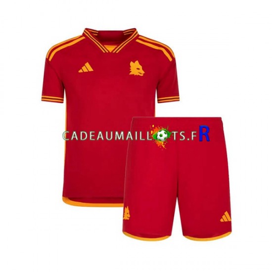 AS Rome Maillot avec flocage Domicile 2023-2024 ,Tenue Enfant MC