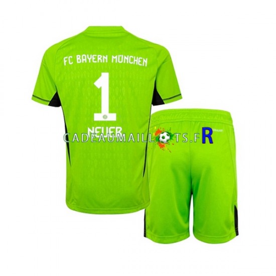 Bayern Munich Maillot avec flocage Manuel Neuer 1 Gardien Extérieur 2023-2024 ,Tenue Enfant MC