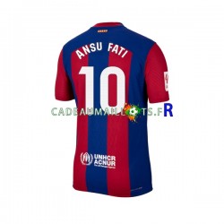FC Barcelone Maillot avec flocage Ansu Fati 10 Domicile 2023-2024 ,Homme MC