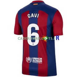 FC Barcelone Maillot avec flocage Gavi 6 Domicile 2023-2024 ,Homme MC