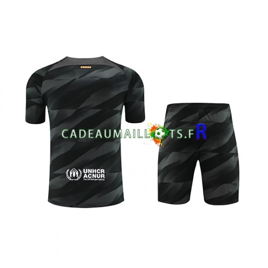 FC Barcelone Maillot avec flocage Gardien Extérieur 2023-2024 ,Tenue Enfant MC