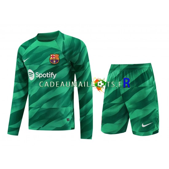 FC Barcelone Maillot avec flocage Gardien Domicile 2023-2024 ,Tenue Enfant ML