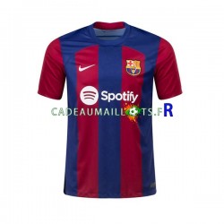 FC Barcelone Maillot avec flocage Ousmane Dembele 7 Domicile 2023-2024 ,Homme MC