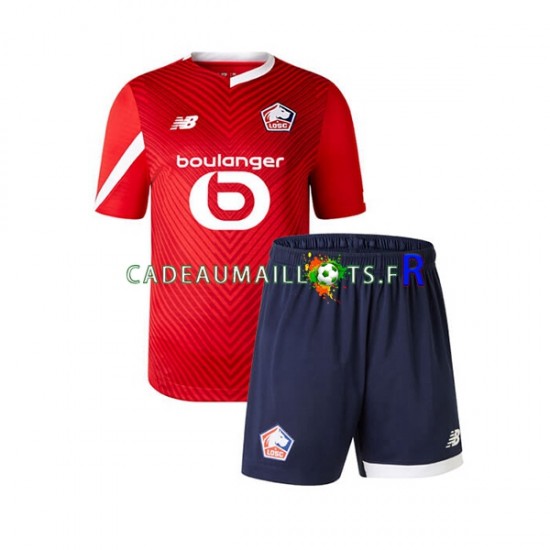 OSC Lille Maillot avec flocage Domicile 2023-2024 ,Tenue Enfant MC