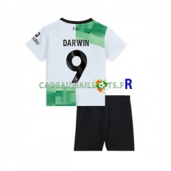 Liverpool Maillot avec flocage Darwin Nunez 9 Extérieur 2023-2024 ,Tenue Enfant MC