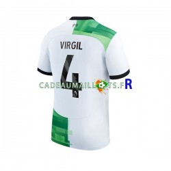 Liverpool Maillot avec flocage Virgil van Dijk 4 Extérieur 2023-2024 ,Homme MC